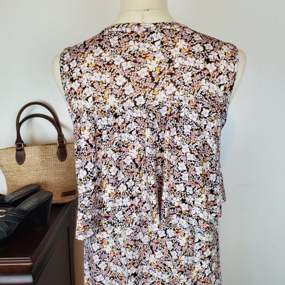 a.n.a. Soft Floral Comfortable Pullover Sleeveless Shift Dress Size S - Picture 5 of 8